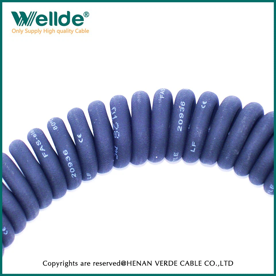 Fjærtråd PVC-isolert spiralkabel