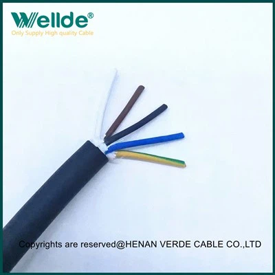 5 kjerner 1,5 mm spiralkabel